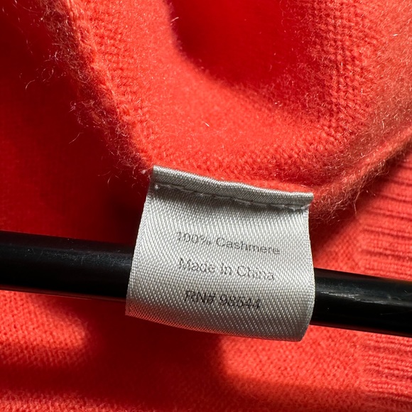 Cashmere Beth Bowley Coral Sweater ~ S - Picture 7 of 11